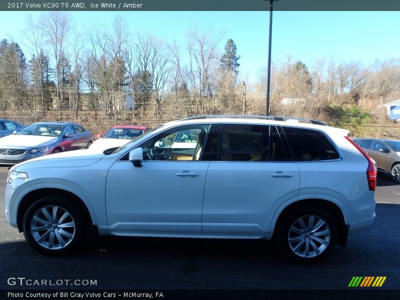 Ice White / Amber 2017 Volvo XC90 T6 AWD