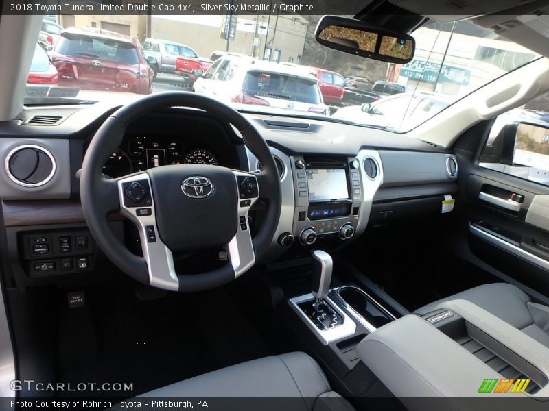 Silver Sky Metallic / Graphite 2018 Toyota Tundra Limited Double Cab 4x4
