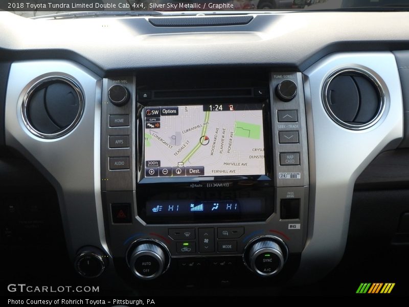 Navigation of 2018 Tundra Limited Double Cab 4x4