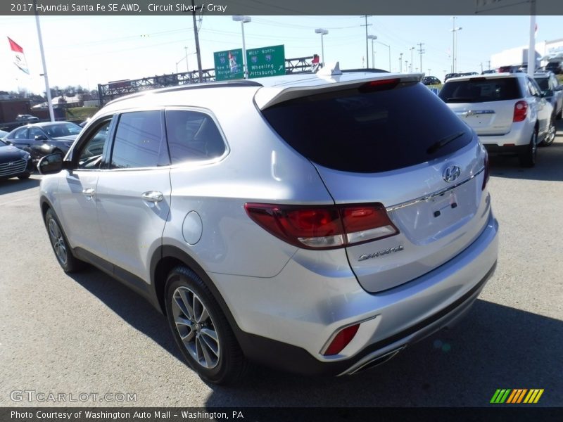 Circuit Silver / Gray 2017 Hyundai Santa Fe SE AWD