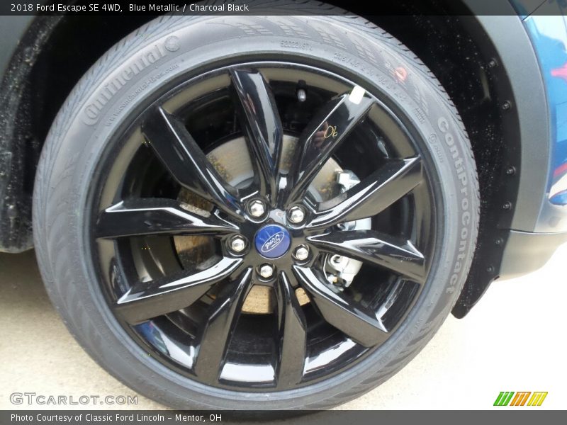 Blue Metallic / Charcoal Black 2018 Ford Escape SE 4WD