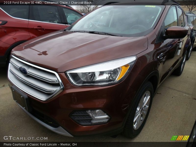 Cinnamon Glaze / Charcoal Black 2018 Ford Escape SE 4WD
