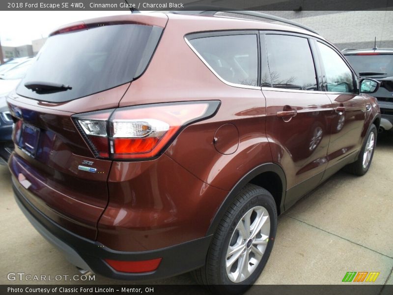 Cinnamon Glaze / Charcoal Black 2018 Ford Escape SE 4WD