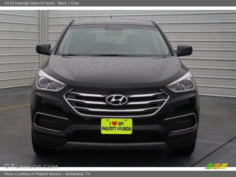Black / Gray 2018 Hyundai Santa Fe Sport