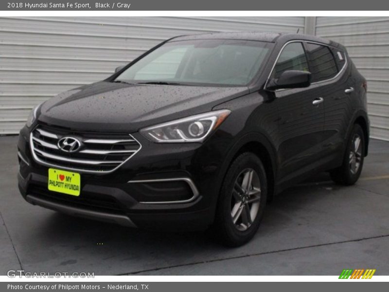 Black / Gray 2018 Hyundai Santa Fe Sport