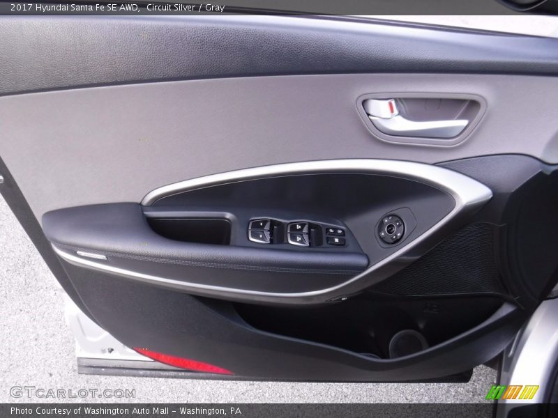 Circuit Silver / Gray 2017 Hyundai Santa Fe SE AWD