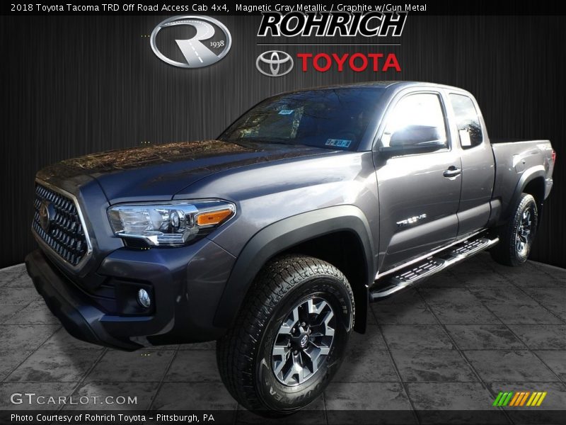 Magnetic Gray Metallic / Graphite w/Gun Metal 2018 Toyota Tacoma TRD Off Road Access Cab 4x4