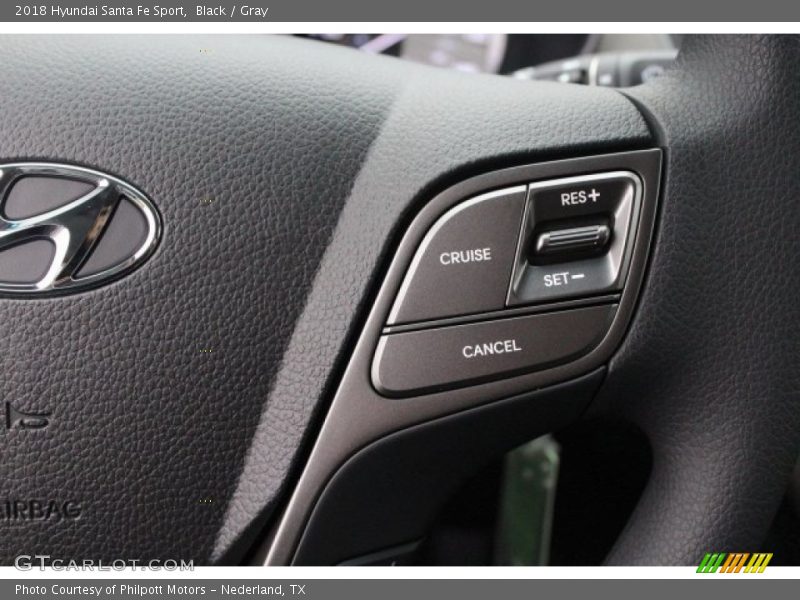 Black / Gray 2018 Hyundai Santa Fe Sport