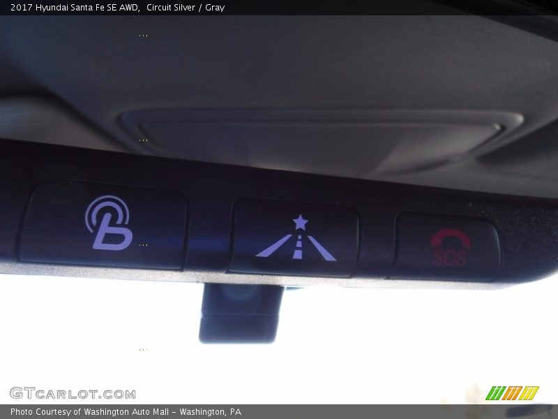 Circuit Silver / Gray 2017 Hyundai Santa Fe SE AWD