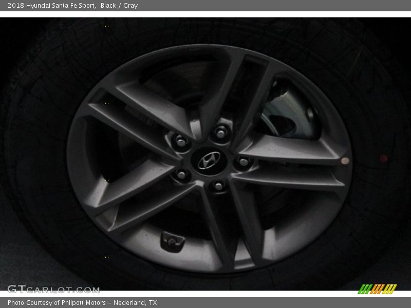 Black / Gray 2018 Hyundai Santa Fe Sport
