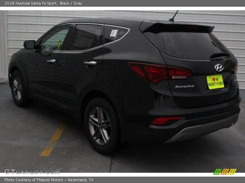 Black / Gray 2018 Hyundai Santa Fe Sport