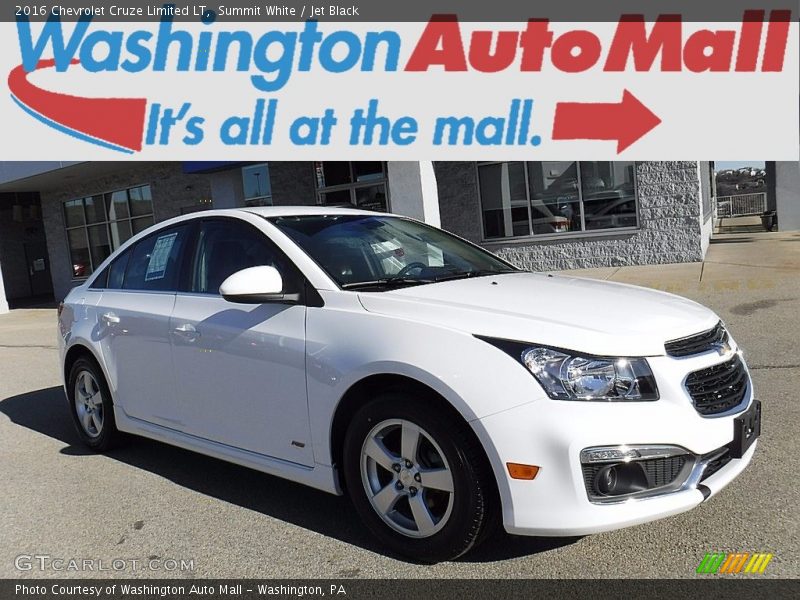 Summit White / Jet Black 2016 Chevrolet Cruze Limited LT