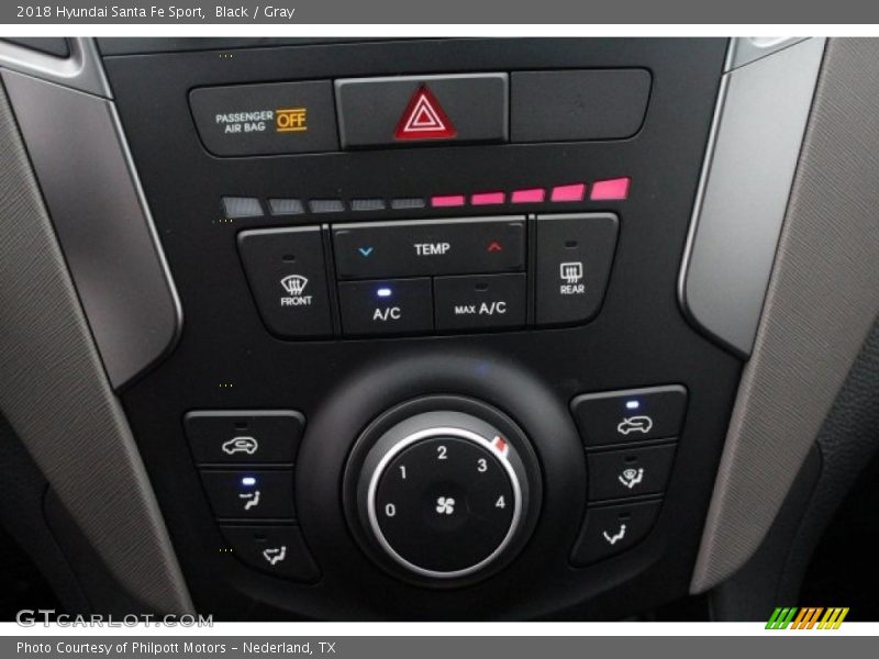 Black / Gray 2018 Hyundai Santa Fe Sport