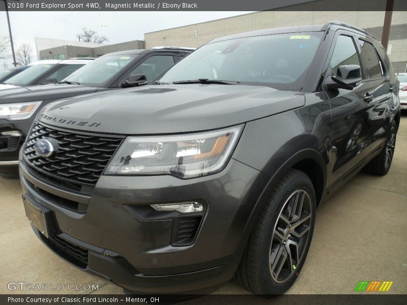 Magnetic Metallic / Ebony Black 2018 Ford Explorer Sport 4WD