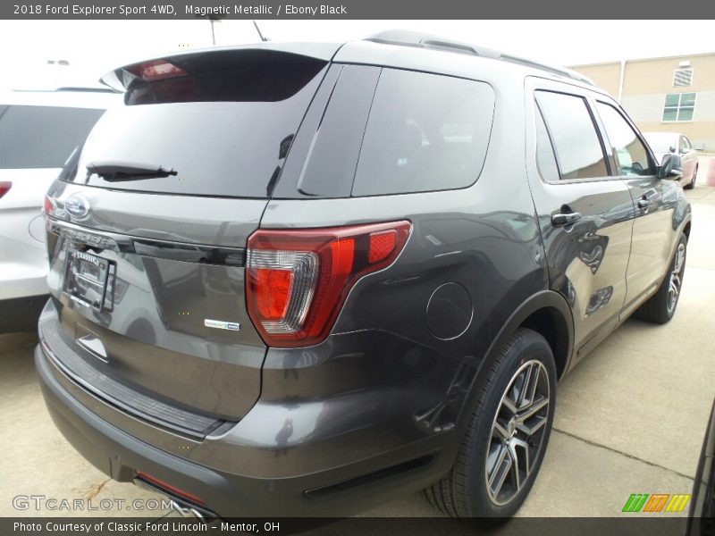 Magnetic Metallic / Ebony Black 2018 Ford Explorer Sport 4WD