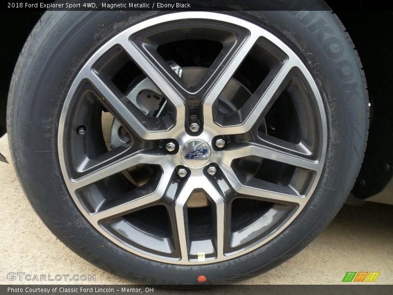 Magnetic Metallic / Ebony Black 2018 Ford Explorer Sport 4WD