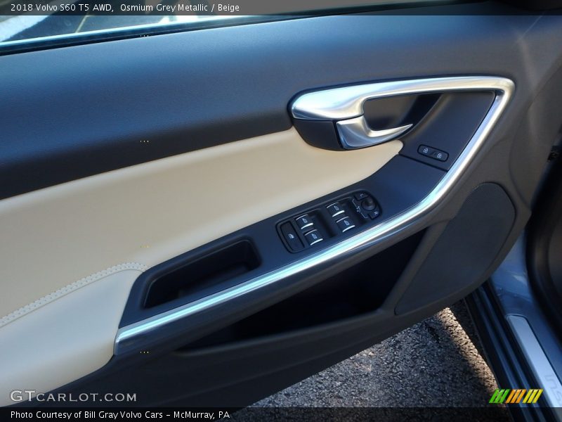 Osmium Grey Metallic / Beige 2018 Volvo S60 T5 AWD