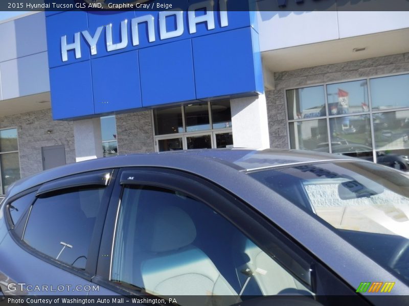 Graphite Gray / Beige 2015 Hyundai Tucson GLS AWD