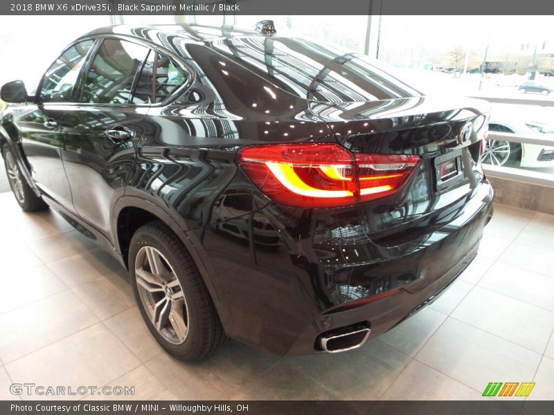 Black Sapphire Metallic / Black 2018 BMW X6 xDrive35i