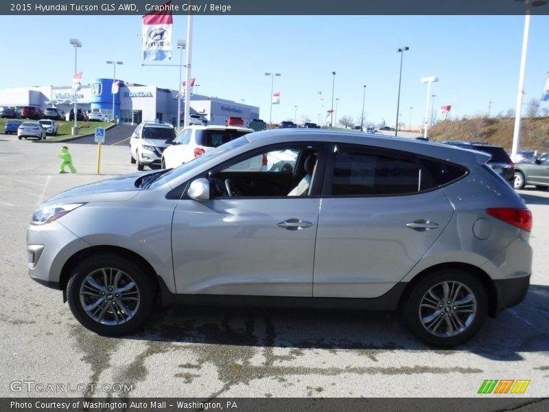 Graphite Gray / Beige 2015 Hyundai Tucson GLS AWD