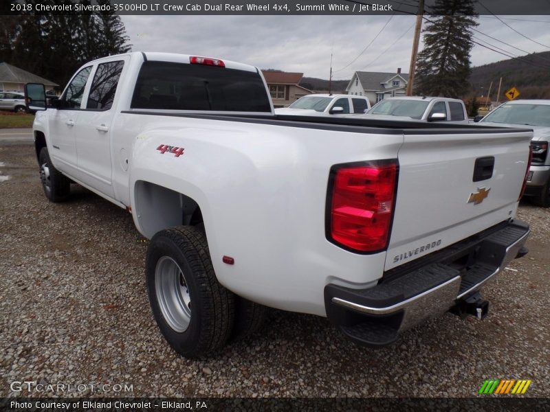 Summit White / Jet Black 2018 Chevrolet Silverado 3500HD LT Crew Cab Dual Rear Wheel 4x4