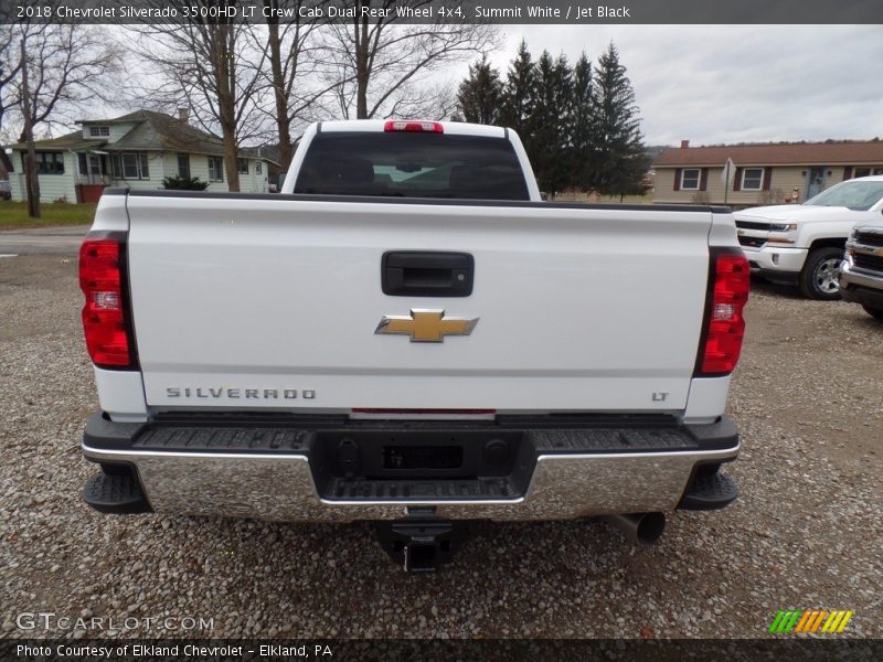 Summit White / Jet Black 2018 Chevrolet Silverado 3500HD LT Crew Cab Dual Rear Wheel 4x4