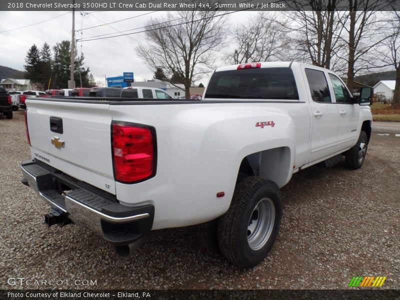 Summit White / Jet Black 2018 Chevrolet Silverado 3500HD LT Crew Cab Dual Rear Wheel 4x4