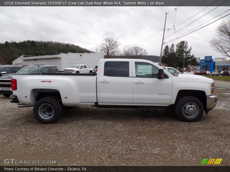 Summit White / Jet Black 2018 Chevrolet Silverado 3500HD LT Crew Cab Dual Rear Wheel 4x4