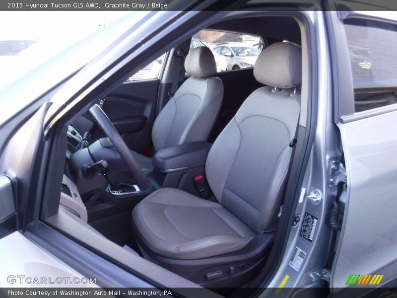 Graphite Gray / Beige 2015 Hyundai Tucson GLS AWD