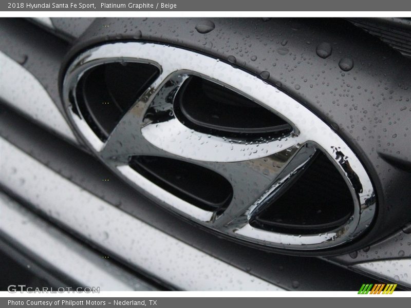 Platinum Graphite / Beige 2018 Hyundai Santa Fe Sport