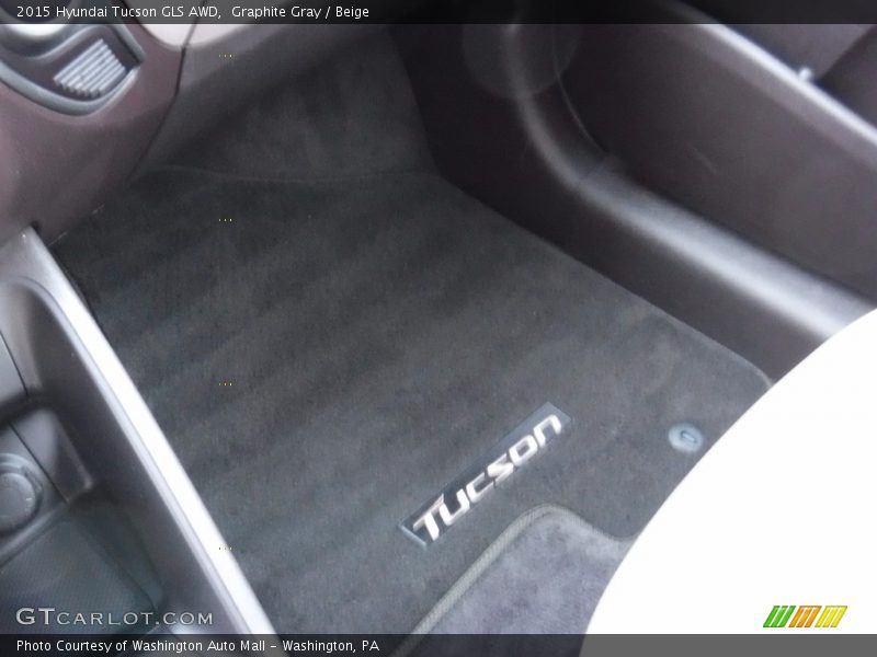 Graphite Gray / Beige 2015 Hyundai Tucson GLS AWD