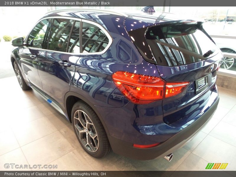 Mediterranean Blue Metallic / Black 2018 BMW X1 xDrive28i