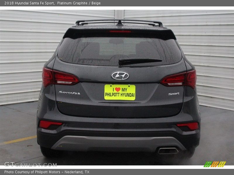 Platinum Graphite / Beige 2018 Hyundai Santa Fe Sport