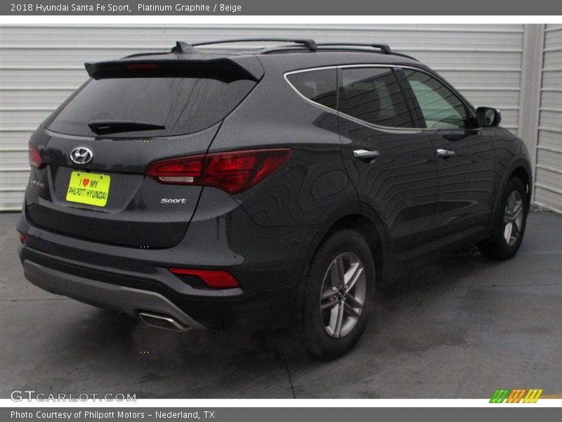 Platinum Graphite / Beige 2018 Hyundai Santa Fe Sport