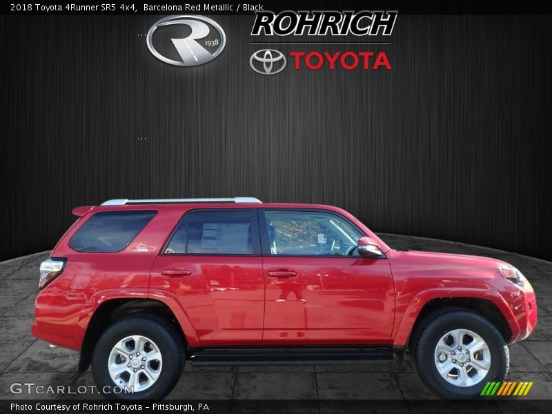 Barcelona Red Metallic / Black 2018 Toyota 4Runner SR5 4x4