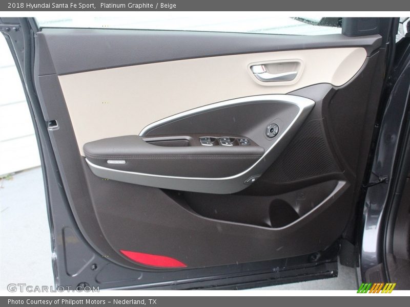 Platinum Graphite / Beige 2018 Hyundai Santa Fe Sport