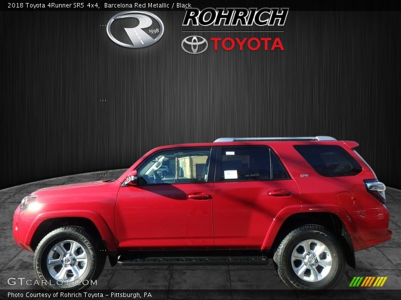 Barcelona Red Metallic / Black 2018 Toyota 4Runner SR5 4x4