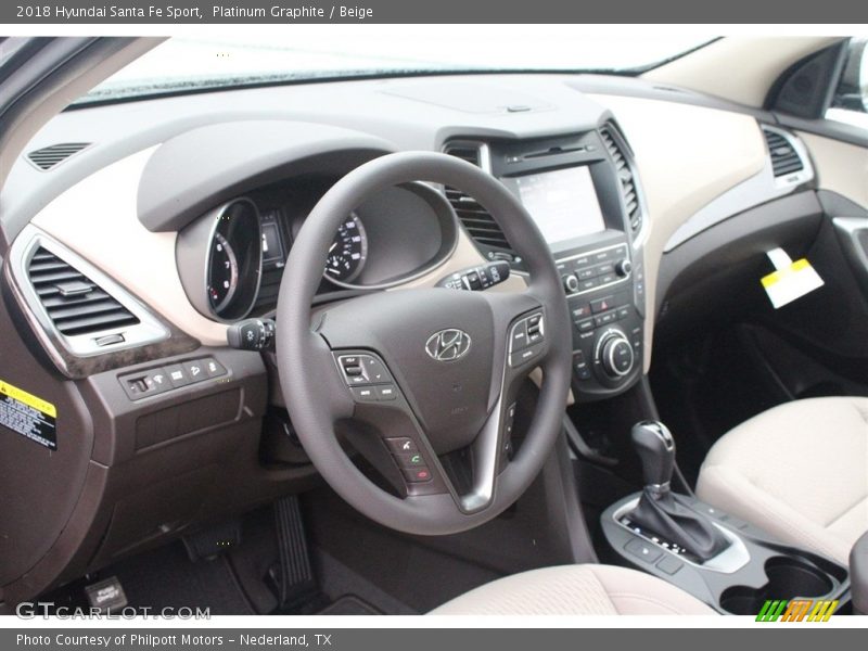 Platinum Graphite / Beige 2018 Hyundai Santa Fe Sport