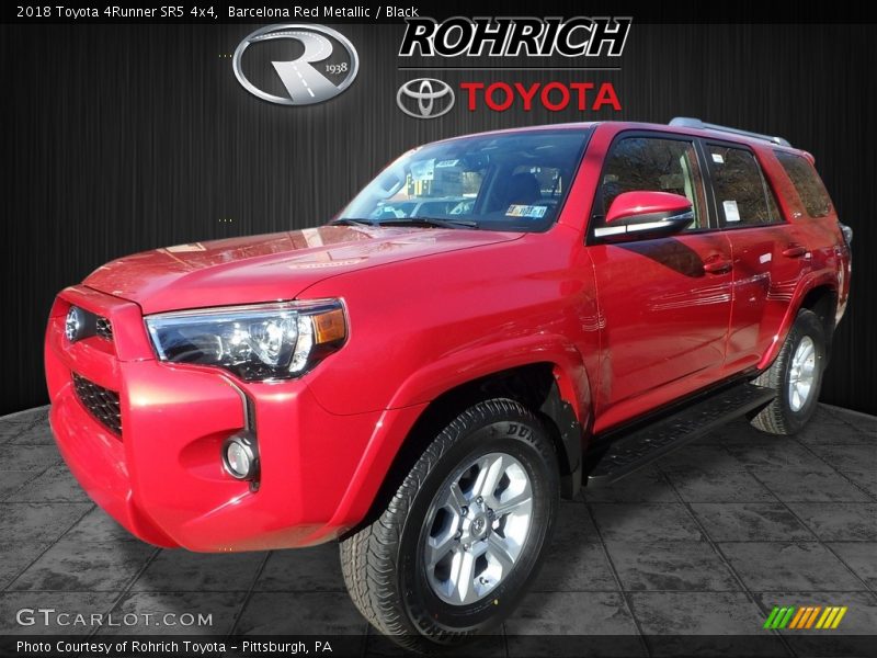 Barcelona Red Metallic / Black 2018 Toyota 4Runner SR5 4x4