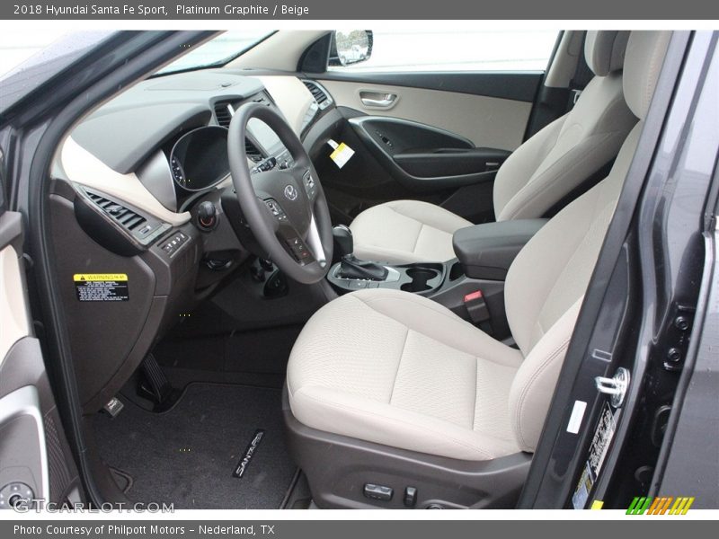 Platinum Graphite / Beige 2018 Hyundai Santa Fe Sport
