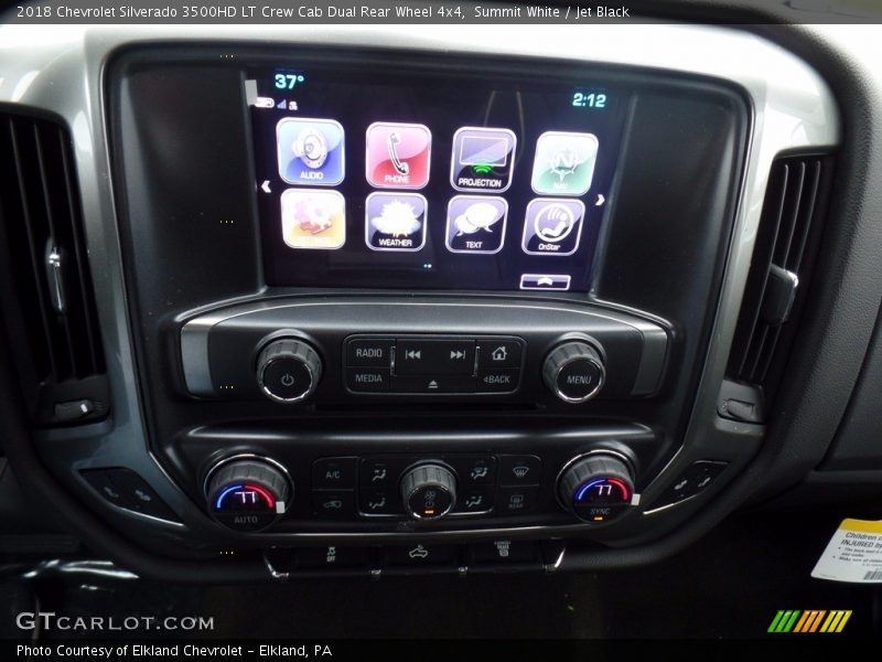 Summit White / Jet Black 2018 Chevrolet Silverado 3500HD LT Crew Cab Dual Rear Wheel 4x4