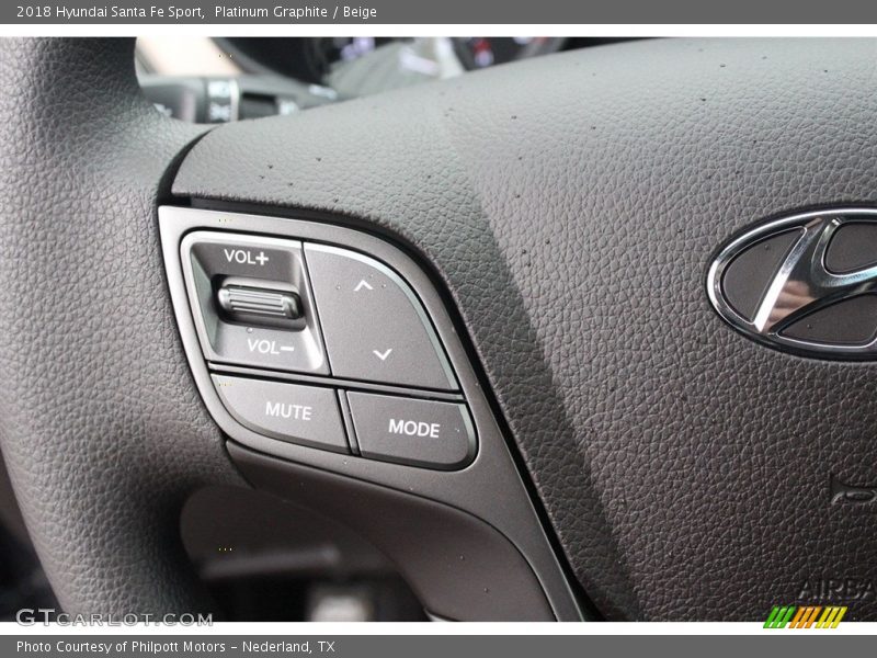 Platinum Graphite / Beige 2018 Hyundai Santa Fe Sport