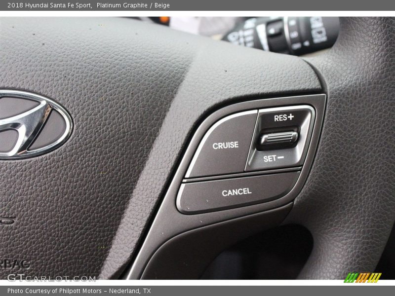 Platinum Graphite / Beige 2018 Hyundai Santa Fe Sport