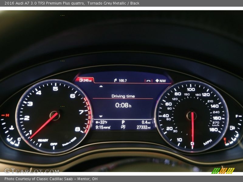 Tornado Grey Metallic / Black 2016 Audi A7 3.0 TFSI Premium Plus quattro