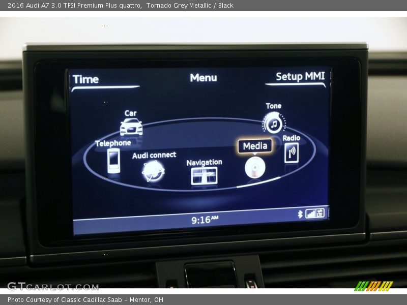 Tornado Grey Metallic / Black 2016 Audi A7 3.0 TFSI Premium Plus quattro