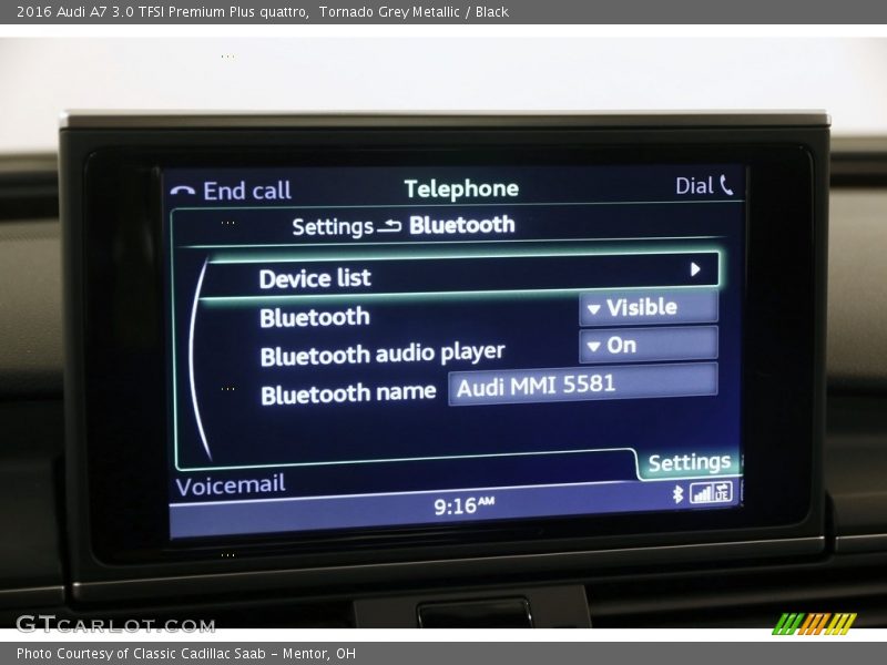 Tornado Grey Metallic / Black 2016 Audi A7 3.0 TFSI Premium Plus quattro
