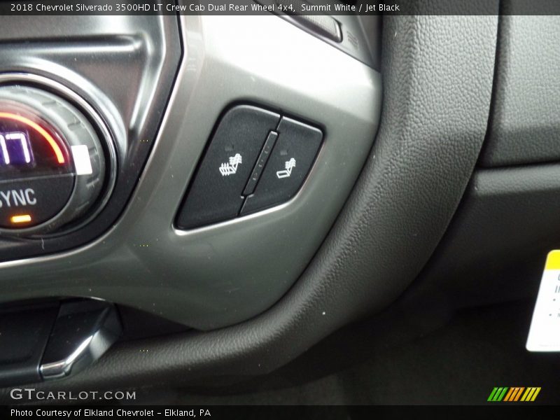 Summit White / Jet Black 2018 Chevrolet Silverado 3500HD LT Crew Cab Dual Rear Wheel 4x4