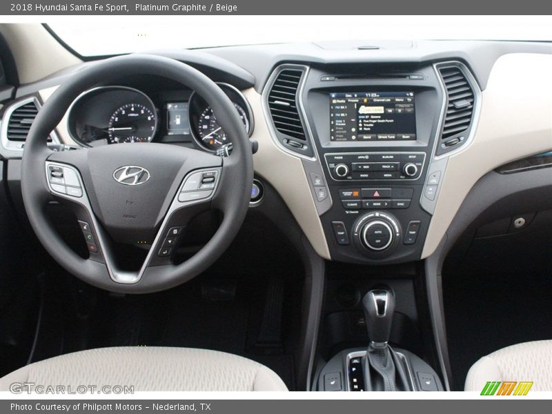Platinum Graphite / Beige 2018 Hyundai Santa Fe Sport