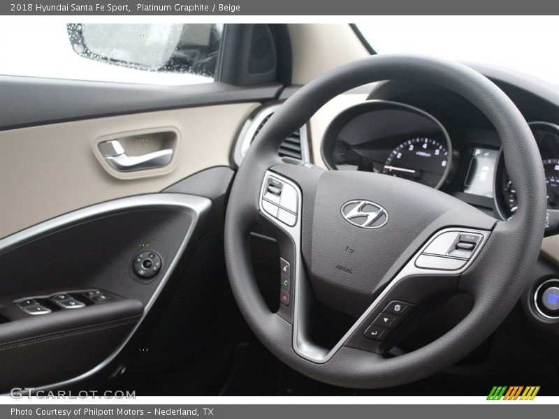 Platinum Graphite / Beige 2018 Hyundai Santa Fe Sport