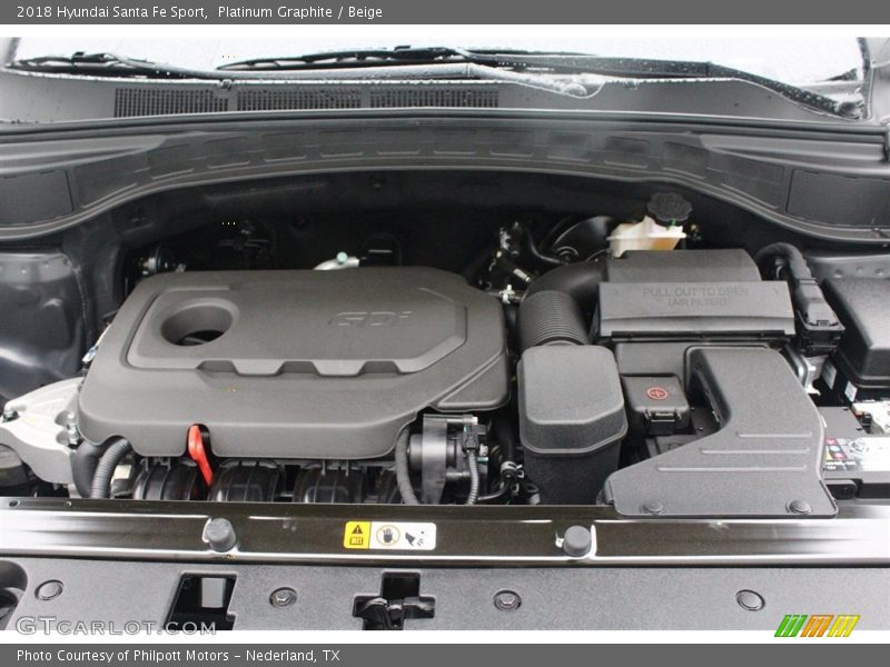 Platinum Graphite / Beige 2018 Hyundai Santa Fe Sport